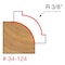 Freud Roundover Router Bit, 5/8 Cutting L 34-124 - alternate 2