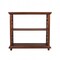 Homeroots 27" Brown Two Tier Standard Bookcase 389570 - alternate 2