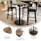 Flash Furniture Commercial 36" RD Natural HPL Tabletop with Black Bar Height RD Base ST-RD36-NAT-TR24B-GG - alternate 2