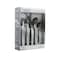 Megachef La Vague 20 Piece Flatware Utensil Set, Stainless Steel Service for 4 in Matte Black MCFW-LA VAGUE-MATTEBLACK - alternate 1