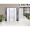 Vdomdoors Steel Double Doors Deux 1717 Gray Graphite 2 Sidelight Exterior Windows Stainless Inserts Single Mo DEUX1717DEXD-GRE-RH-W12+72+12 x H80 - alternate 2
