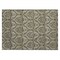 Homeroots 2' X 3' Taupe and Beige Damask Washable Non Skid Indoor Outdoor Area Rug 563889 - alternate 2
