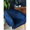 Homeroots 28" Blue And Brown Velvet Arm Chair 576847 - alternate 2