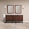 James Martin Vanities Addison 72" Double Vanity, Mid-Century Acacia, w/ 3 CM Siberian Silestone Top E444-V72-MCA-3SFR - alternate 2