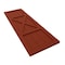 Ekena Millwork True Fit PVC Center X-Board Farmhouse Fixed Mount Shutters, Pepper Red , 18W x 30H, PR TFP107FH18X030MR - alternate 2