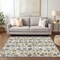 Homeroots 5' X 8' Gray And Ivory Abstract Washable Indoor Outdoor Area Rug 614162 - alternate 2