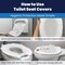 Hospeco Discreet Seat Toilet Seat Covers Half Fold - Case of 5000 DS-5000 - alternate 2