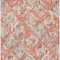 Homeroots 3' X 5' Coral And Orange Geometric Washable Indoor Outdoor Area Rug 609130 - alternate 2