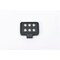 Putco Fog Light Kit, LED Bulb; 6 LED Bulbs; 4 Inch Square; 30 Watt; 2400 Lumens; Clear Lens; Black Billet 10004 - alternate 1