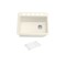 Kohler Riverby 27 undermount single-bowl kitchen sink Biscuit 8668-5UA1-96 - alternate 2