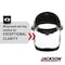Jackson Safety Face Shield, Clear Visor, Polycarbonate, Ratchet Suspension, Anti-Fog Lens 14230 - alternate 2