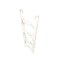 Homeroots 4 Step Rustic White Wood Ladder Shelf 380340 - alternate 1