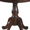 Homeroots 30" Espresso Rounded Solid Manufactured Wood And Solid Wood Pedestal Base Dining Table 517749 - alternate 2