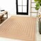 Jonathan Y Chevron Modern Concentric Squares Orange/Cream 5 ft. x 8 ft. Indoor/Outdoor Area Rug SMB206C-5 - alternate 2