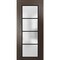 Sartodoors Sliding Pocket Door with Frosted Tempered Glass Planum 2132 36x84 Solid Core Modern Interior PLANUM2132PD-CA-36 x 84 - alternate 1