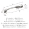 Amerock Vaile 5-1/16 inch (128mm) Center-to-Center Satin Nickel Cabinet Pull, 10PK 10VMP37231G10 - alternate 2