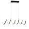 Jonathan Y Ali 31" Dimmable Adjustable Integrated LED Metal Linear Pendant, Black JYL7024B - alternate 3