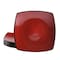 Hometrends Soho Lounge 4 Piece 7.5 Inch Square Stoneware Salad Plate Set in Red 121024.01A - alternate 1