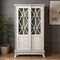 Homeroots 28in White Standard Accent Cabinet With Eight Shelves 401697 - alternate 2