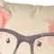 Homeroots 18" Pink Cream And Beige Pig Linen Throw Pillow Cover 608174 - alternate 2