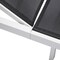 Leisuremod Marlin Patio Chaise Lounge Chair with White Aluminum Frame, Black MLW-77BL - alternate 2