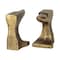 Homeroots Set of Two 6" Gold Metal Decorative Bookends, 2PK 392134 - alternate 2