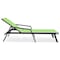 Leisuremod Marlin Patio Chaise Lounge Chair with Armrests in Black Aluminum Frame, Green, 2PK MLABL-77G2 - alternate 2