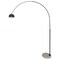Leisuremod Arco Arched Floor Lamp 75.6in Height with White Round Marble Base and Metal Dome Lamp Shade, Black ALWH-BL-13BL - alternate 2