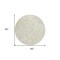 Homeroots 8' Pink Green And Beige Round Geometric Washable Indoor Outdoor Area Rug 603480 - alternate 2