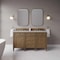 James Martin Vanities Brittany 60" Double Vanity, Pecan w/ 3 CM Eternal Jasmine Pearl Silestone Top 655-V60D-PCN-3EJP - alternate 2
