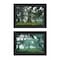 Homeroots Set Of Two Enchanted Forest 2 Black Framed Print Wall Art, 2PK 408032 - alternate 1