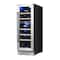Yeego 11.6 inch 17 Bottle Dual Zone Built-in Wine Cooler Refrigerator with Front Vent YG-WD12R-ZO - alternate 2