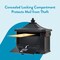 Architectural Mailboxes Hamilton Premium Post-Mount Security Mailbox, Black HM200BAM - alternate 2