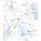 York Wallcoverings Floral Dreams Blue and Green Wallpaper CL2517 - alternate 1