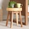 Bali & Pari Jia Suar Wood End Table, Handcrafted Side Table with Live Edg 261-14336-ZORO - alternate 3
