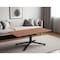Homeroots 48" Brown and Black Wood and Steel Pedestal Coffee Table 556699 - alternate 1
