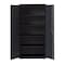 Hirsh Storage Cabinet, 72 in H, 36 in W, 24 in D, Recessed Twist, Keyed, Black, 4 Shelves 22008 - alternate 2