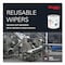 Wypall X80 Cloths with HYDROKNIT, Jumbo Roll, 12 1/2w x 13.4 White, 475/Roll 412-41025 - alternate 3