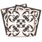 Homeroots 7" X 7" Charcoal And White Mosaic Peel And Stick Removable Tiles 390786 - alternate 2