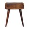 Homeroots 22" Chestnut Solid Wood One Drawer Nightstand 651571 - alternate 2