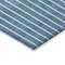 Homeroots 10' X 14' Teal Blue And Aqua Striped Washable Indoor Outdoor Area Rug 597204 - alternate 2