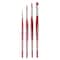 Da Vinci COSMOTOP-SPIN Watercolor Brushes, Synthetic, Assorted, 4 Brush Set in Black Cloth Carrying Bag VA-4064_0 - alternate 2