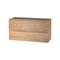 Homeroots 36" Oak Wood Freestanding Bathroom Vanity With White Sink And Two Drawers 627481 - alternate 2