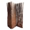 Homeroots 84" Brown Rattan Folding Three Panel Screen Room Divider 370391 - alternate 1