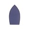 Homeroots 24" Navy Blue And White Metal and Wood Boat Shaped Bookcase 489055 - alternate 2