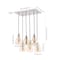 Jonathan Y Sydney 18.88" 6-Light Bohemian Farmhouse Iron/Glass Cluster LED Pendant, Nickel/Champagne JYL1121A - alternate 2