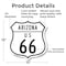 Signmission Arizona Route Marker Shield Sign Us 66, 12 Inch X 12 Inch, Aluminum Metal Sign SHI-A-12-360 - alternate 2