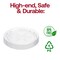 Smarty Had A Party 625 Clear Floral Round Disposable Plastic Pastry Plates 240 Plates, 240PK 726-CASE - alternate 2