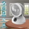 Brentwood Industries 6 Inch Three Speed Oscllating Desktop Fan with Timer and Remote Control in White F-650RW - alternate 2