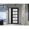 Vdomdoors Front Exterior Prehung FiberGlass Door Frosted Glass / Manux 8002 Matte Black / Sidelight Exterior MANUX8002EXD-BLK-W36+14 x H80-LH - alternate 1